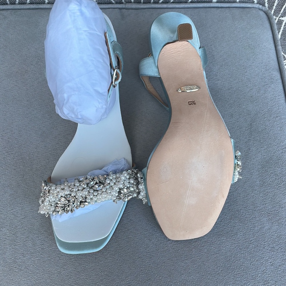 NWT Badgley Mischka Kate Strap Sandal Size 5.5 - Picture 14 of 16
